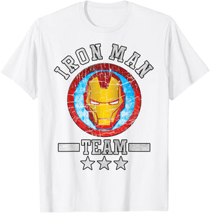 Marvel Avengers Assemble Iron Man Team Graphic T-Shirt - T-Shirt | White