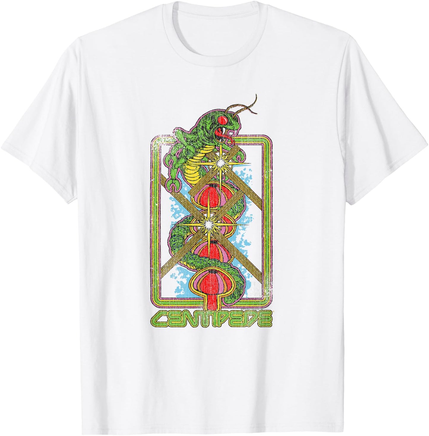 ATARI Centipede Vertical Art T-Shirt - T-Shirt | White