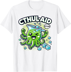 CTHULHU FAN CLUB SHOP Cthulhu-Aid Funny Cthulhu T-Shirt - T-Shirt | White