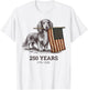 Dachshund America's 250th Patriotic Dog Fireworks T-Shirt - T-Shirt | White