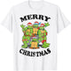 Teenage Mutant Ninja Turtles Merry Christmas Group -Shirt T-Shirt - T-Shirt | White