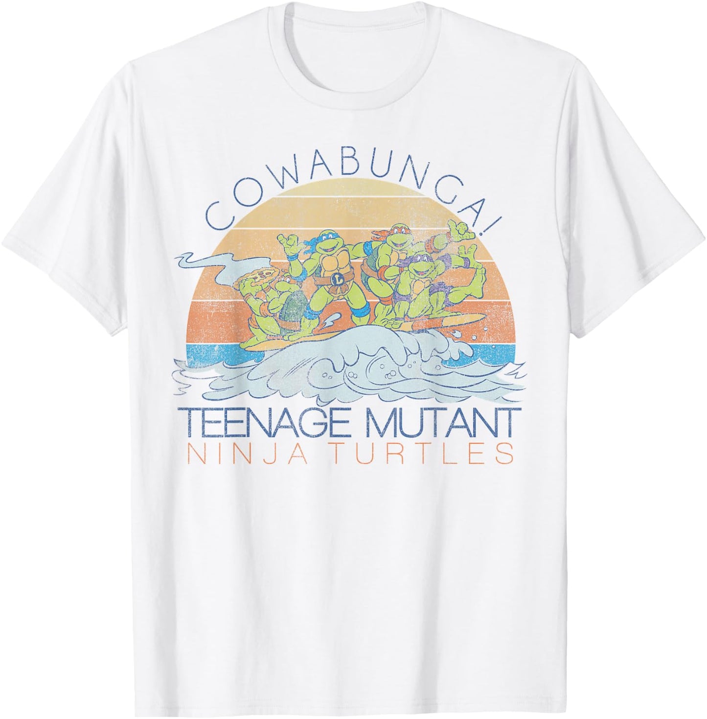 Teenage Mutant Ninja Turtles Cowabunga Surf -Shirt T-Shirt - T-Shirt | White
