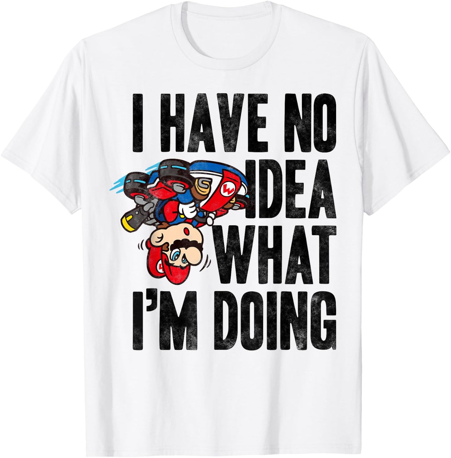 Nintendo Mario Kart No Idea What I'm Doing Graphic T-Shirt - T-Shirt | White