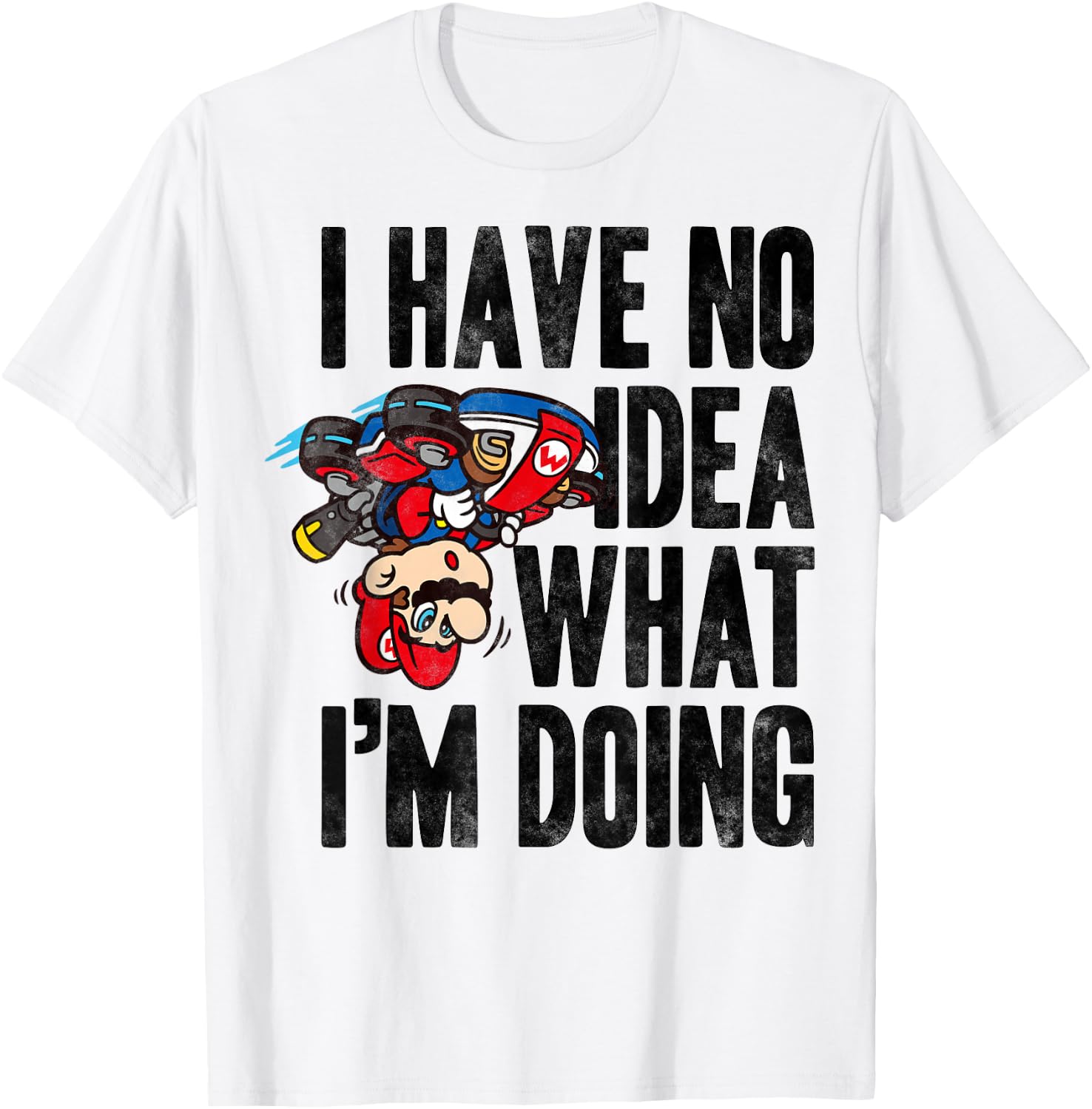 Nintendo Mario Kart No Idea What I'm Doing Graphic T-Shirt - T-Shirt | White