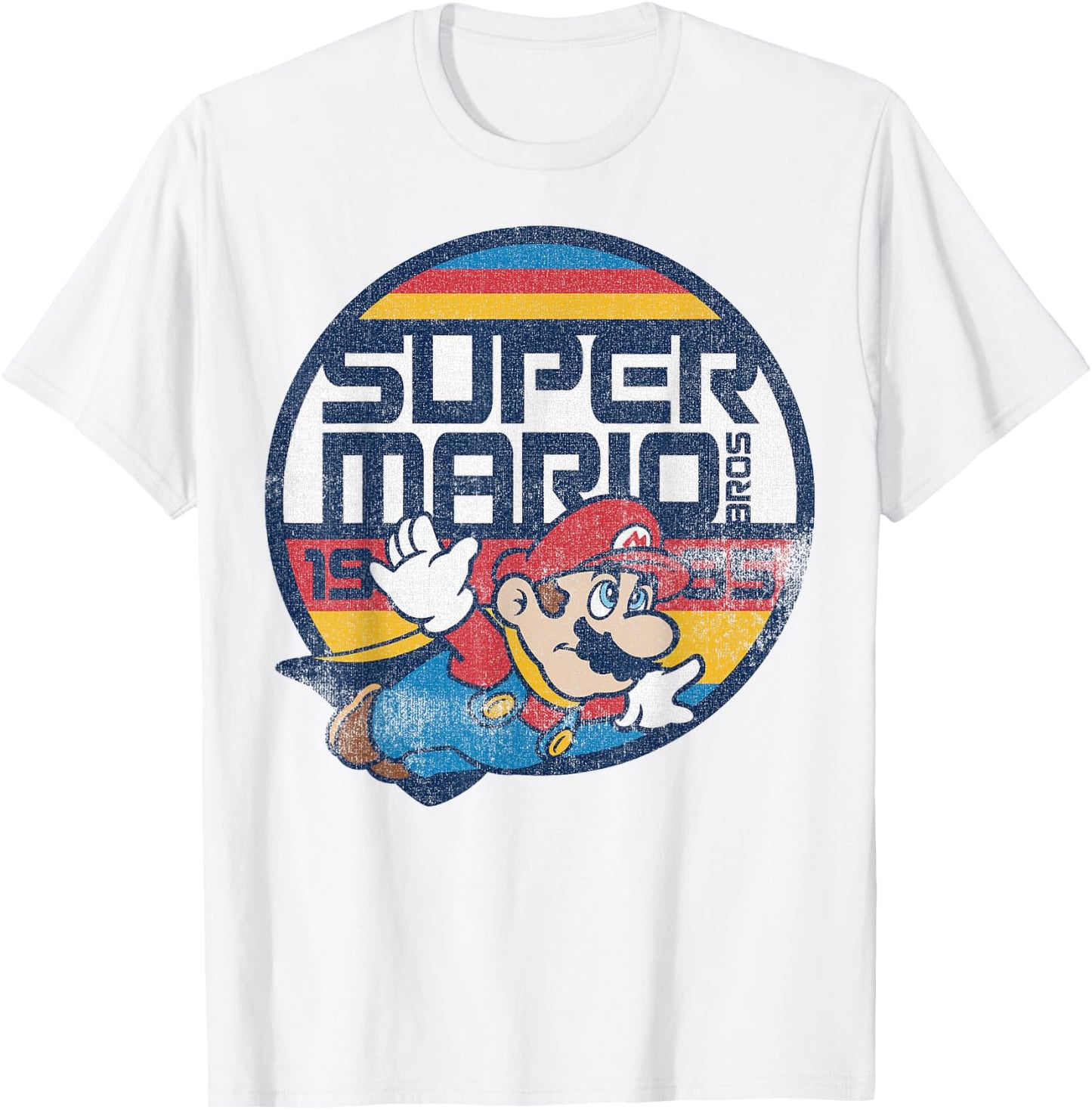 Super Mario Classic Retro Flying 1985 Graphic T-Shirt - T-Shirt | White
