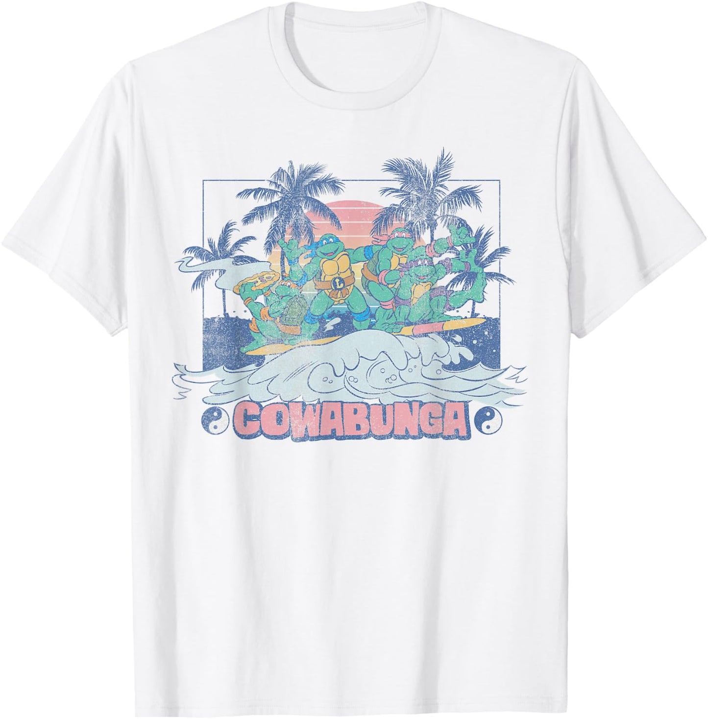 Teenage Mutant Ninja Turtles Ying Yang Cowabunga -Shirt T-Shirt - T-Shirt | White