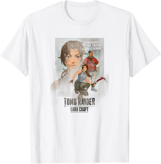 Tomb Raider: The Legend of Lara Croft Discover The Truth T-Shirt - T-Shirt | White