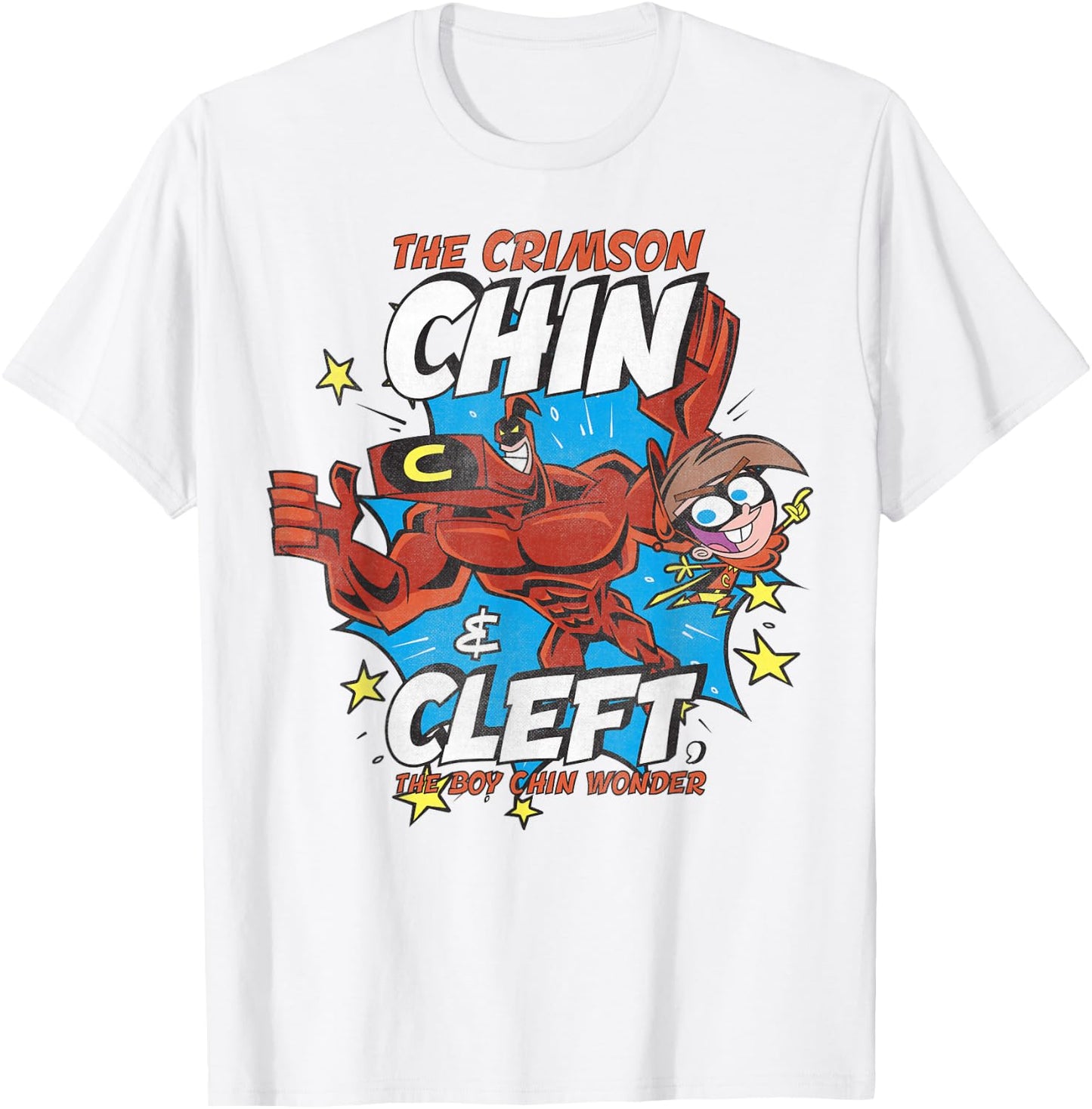 Nickelodeon The Crimson Chin And Cleft, The Boy Wonder T-Shirt - T-Shirt | White