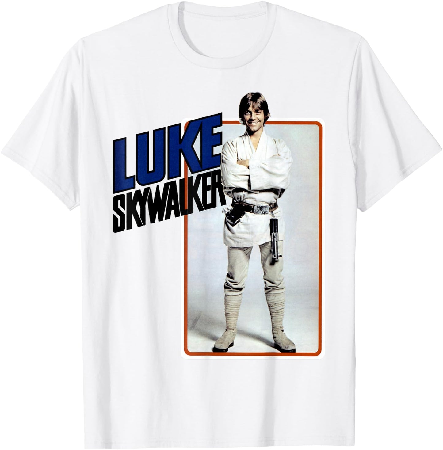 Star Wars Luke Skywalker Smiling Card Graphic T-Shirt - T-Shirt | White
