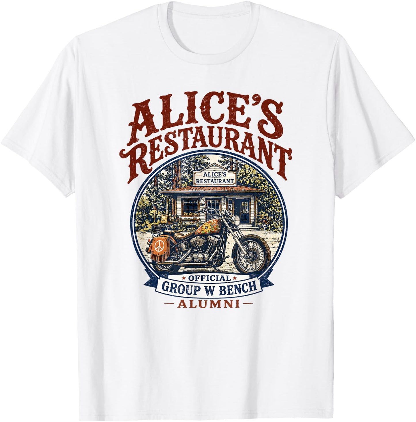 Alice's Restaurant Group W Bench Alumni Graphic T-Shirt - T-Shirt | White