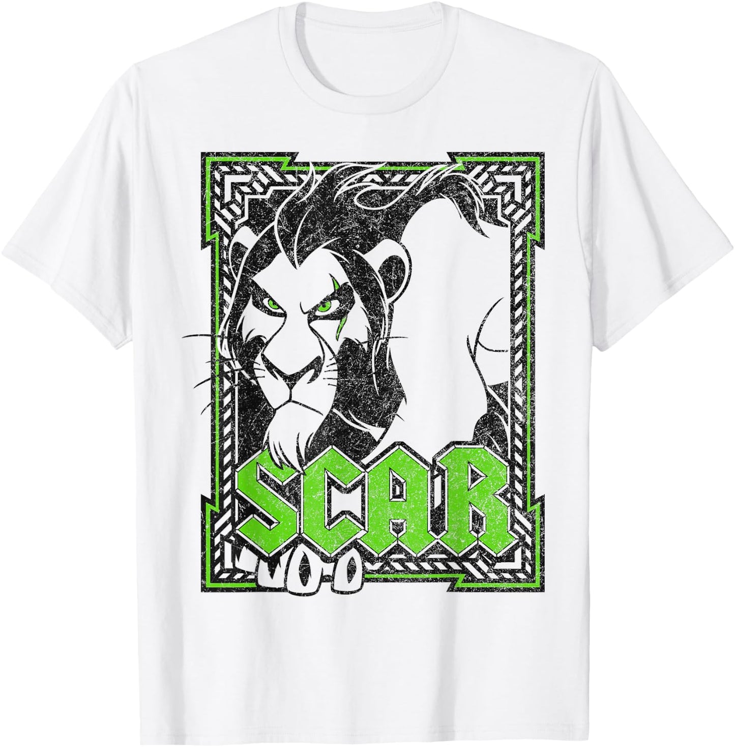 Disney The Lion King Scar Poster T-Shirt - T-Shirt | White