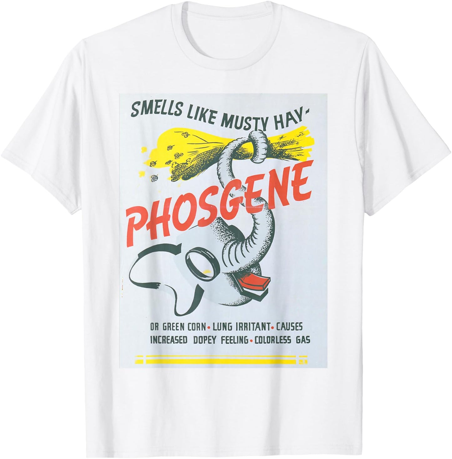 Vintage poster - Phosgene Retro T-Shirt - T-Shirt | White