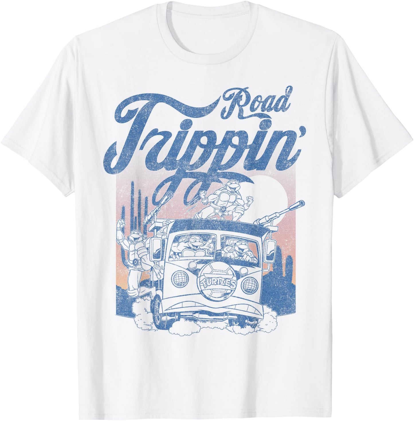 Teenage Mutant Ninja Turtles Vintage Road Squad T-Shirt - T-Shirt | White