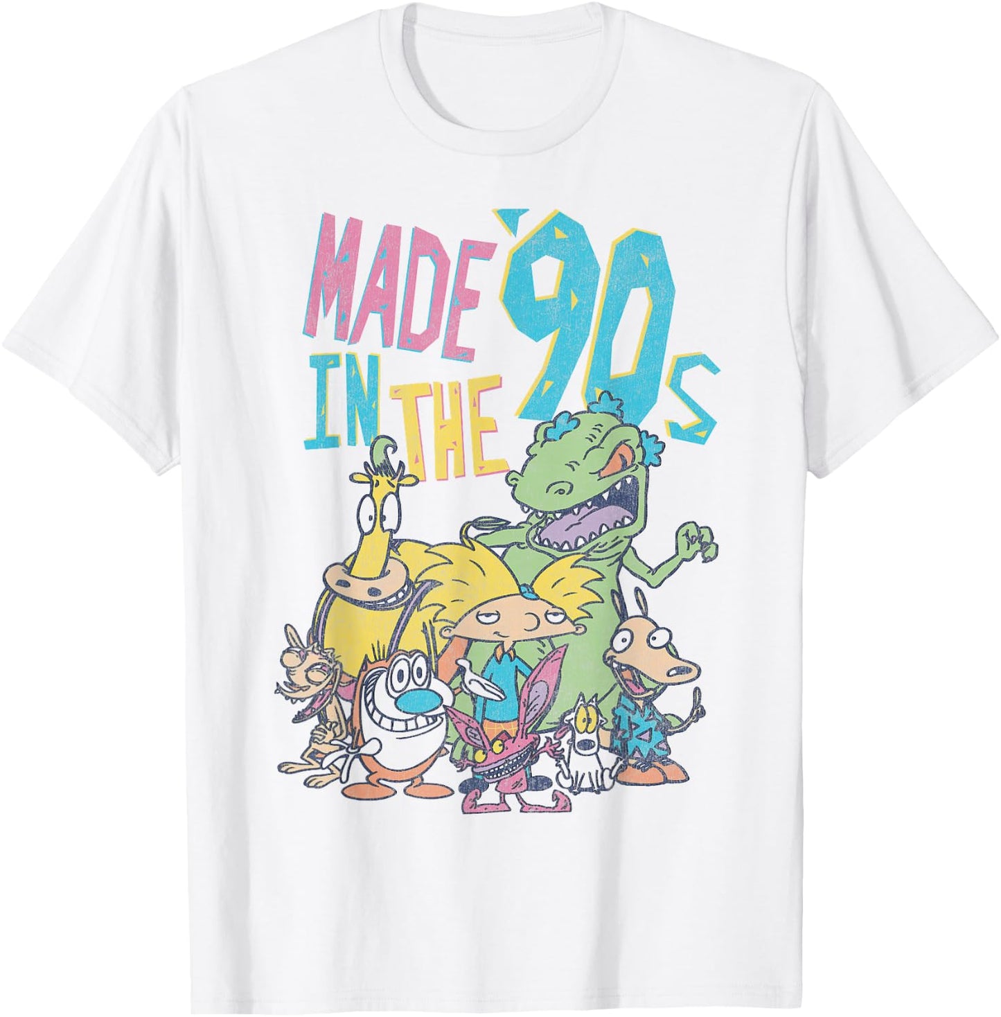 Nickelodeon Made in The 90s Character T-Shirt - T-Shirt | White