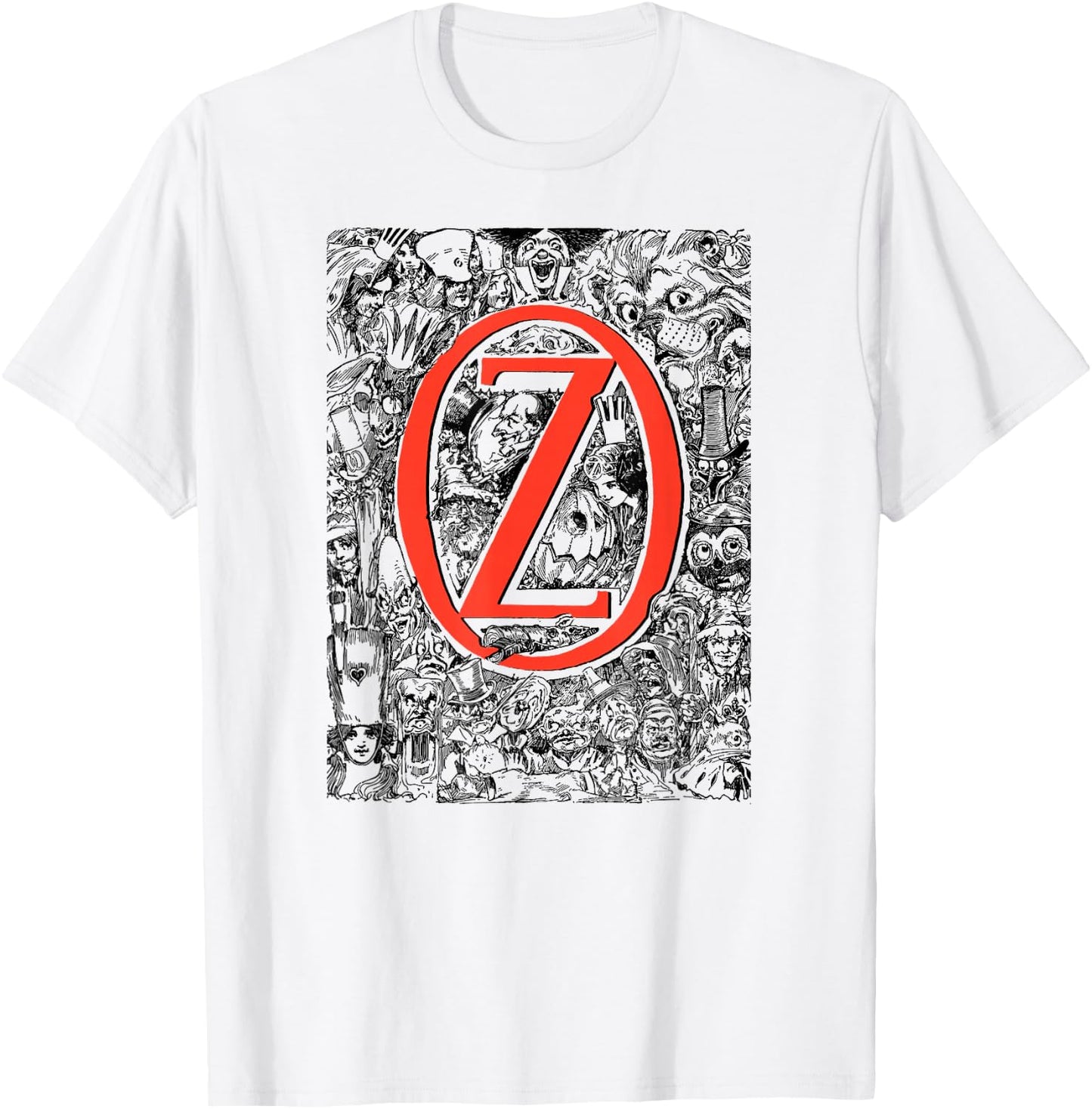 Retro Land of OZ Character Montage Wizard of OZ T-Shirt - T-Shirt | White