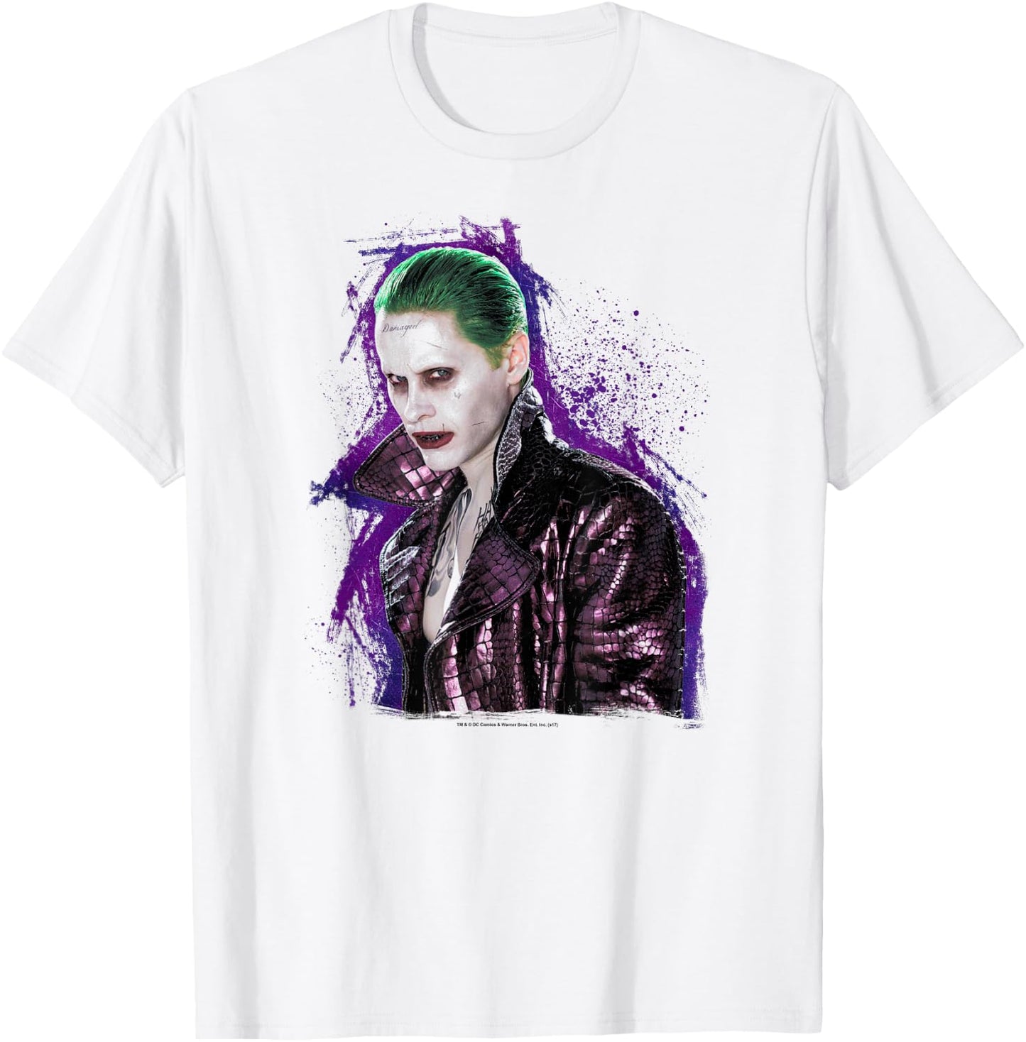 Suicide Squad Joker Stare T-Shirt - T-Shirt | White