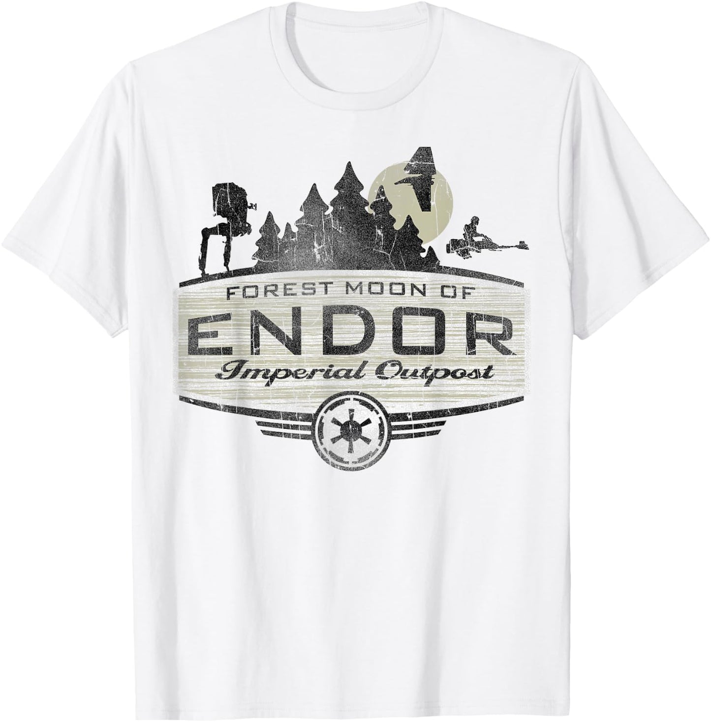Star Wars Endor Imperial Outpost Destination T-Shirt - T-Shirt | White