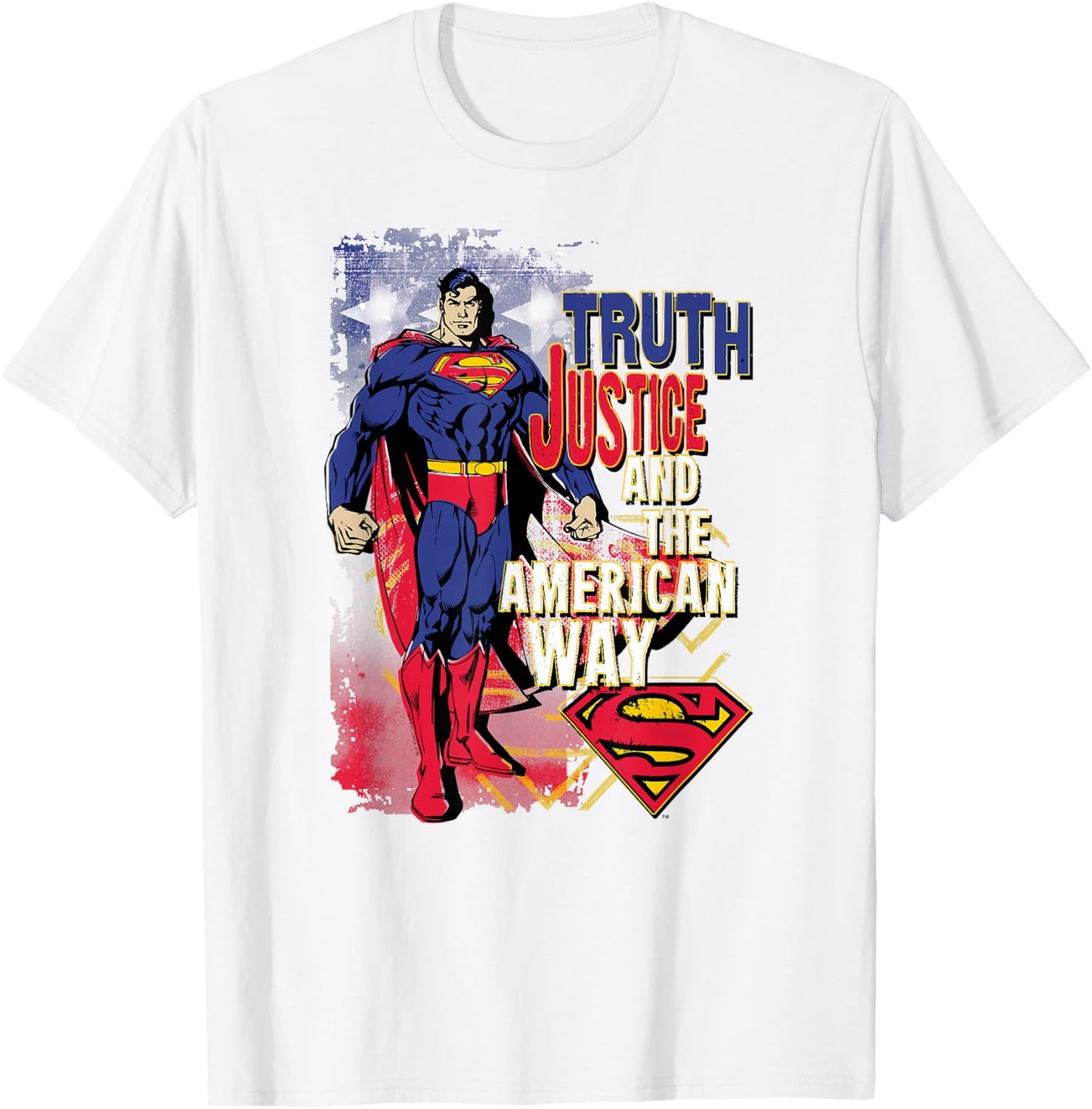 Superman Truth Justice T Shirt T-Shirt - T-Shirt | White