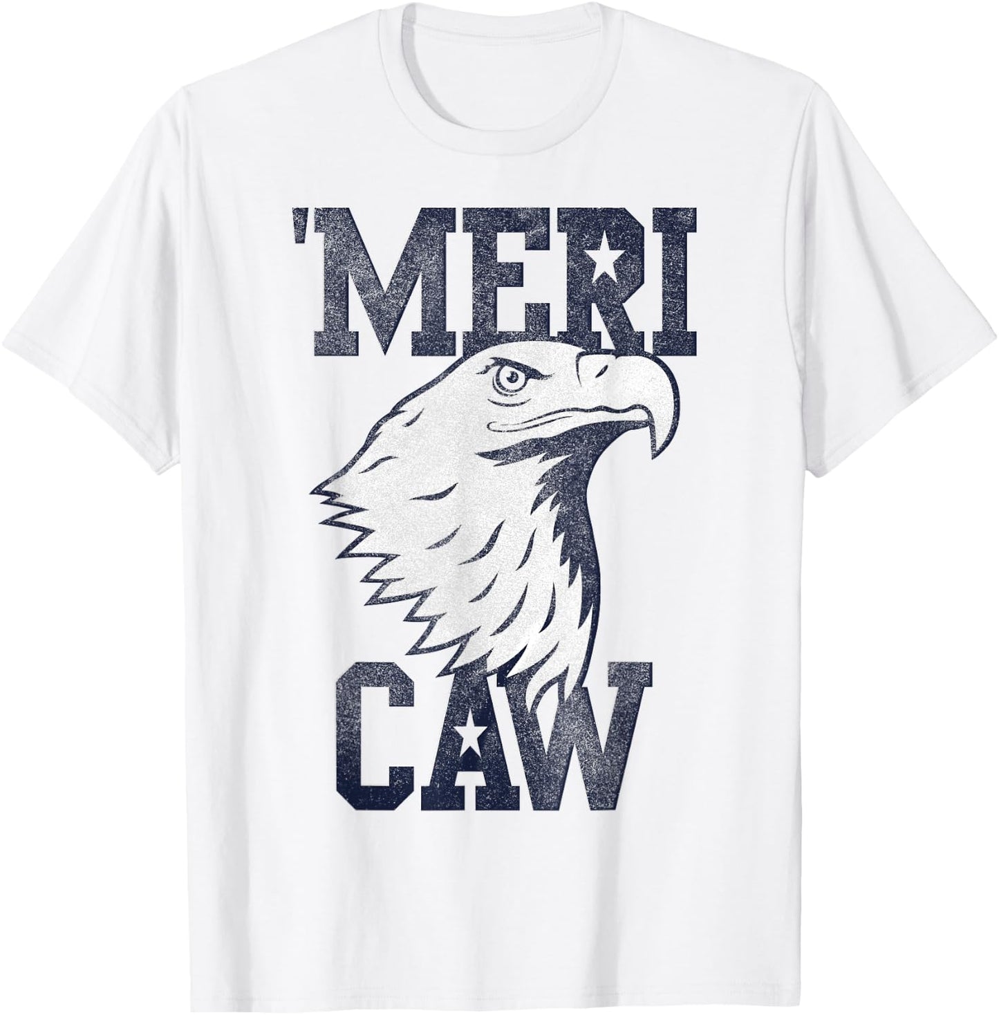 Meri Caw Eagle Head T-Shirt - T-Shirt | White