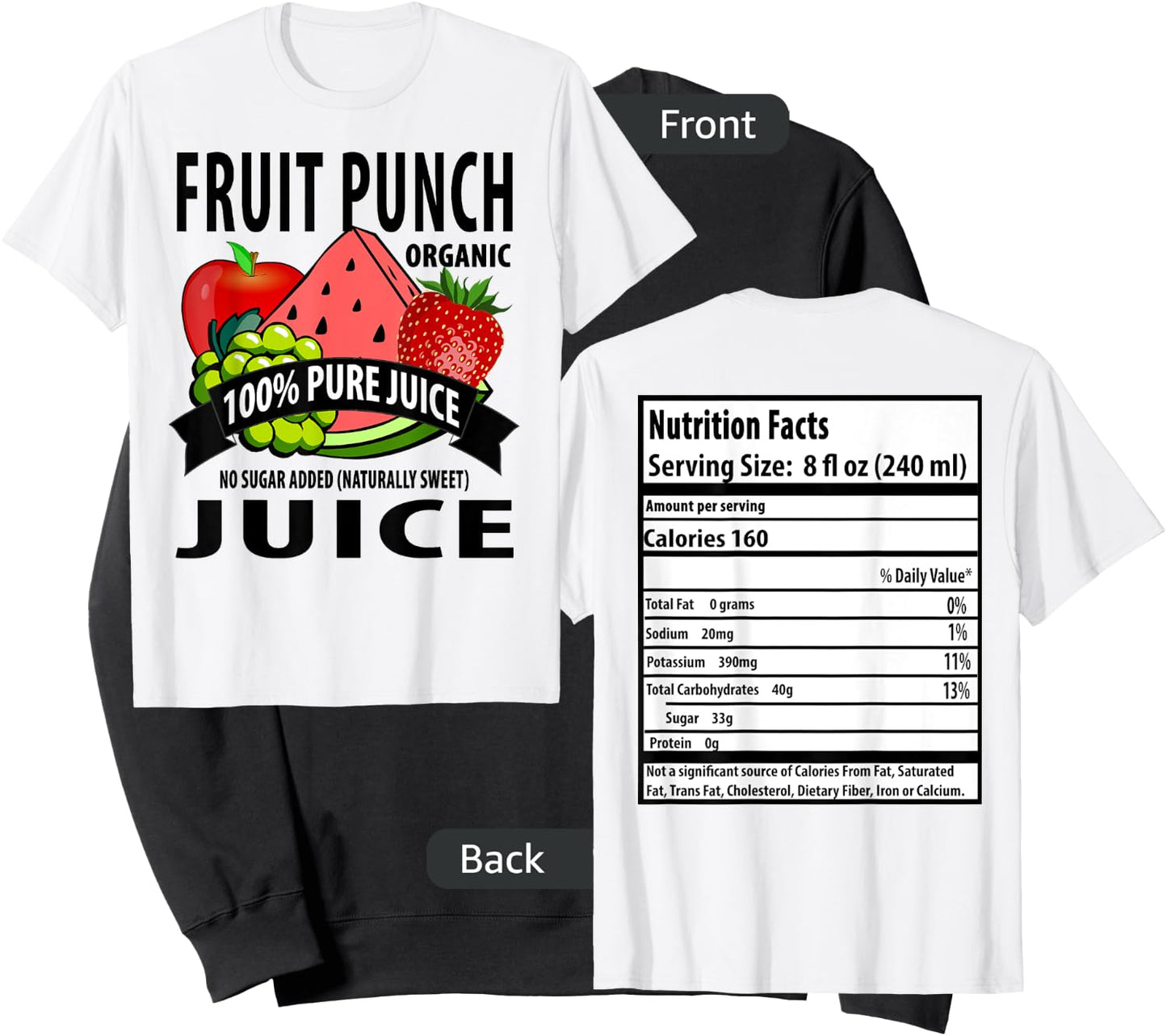 Fruit Punch: Family Halloween Costumes for 5 People Sweatshirt - Sweatshirt | Black