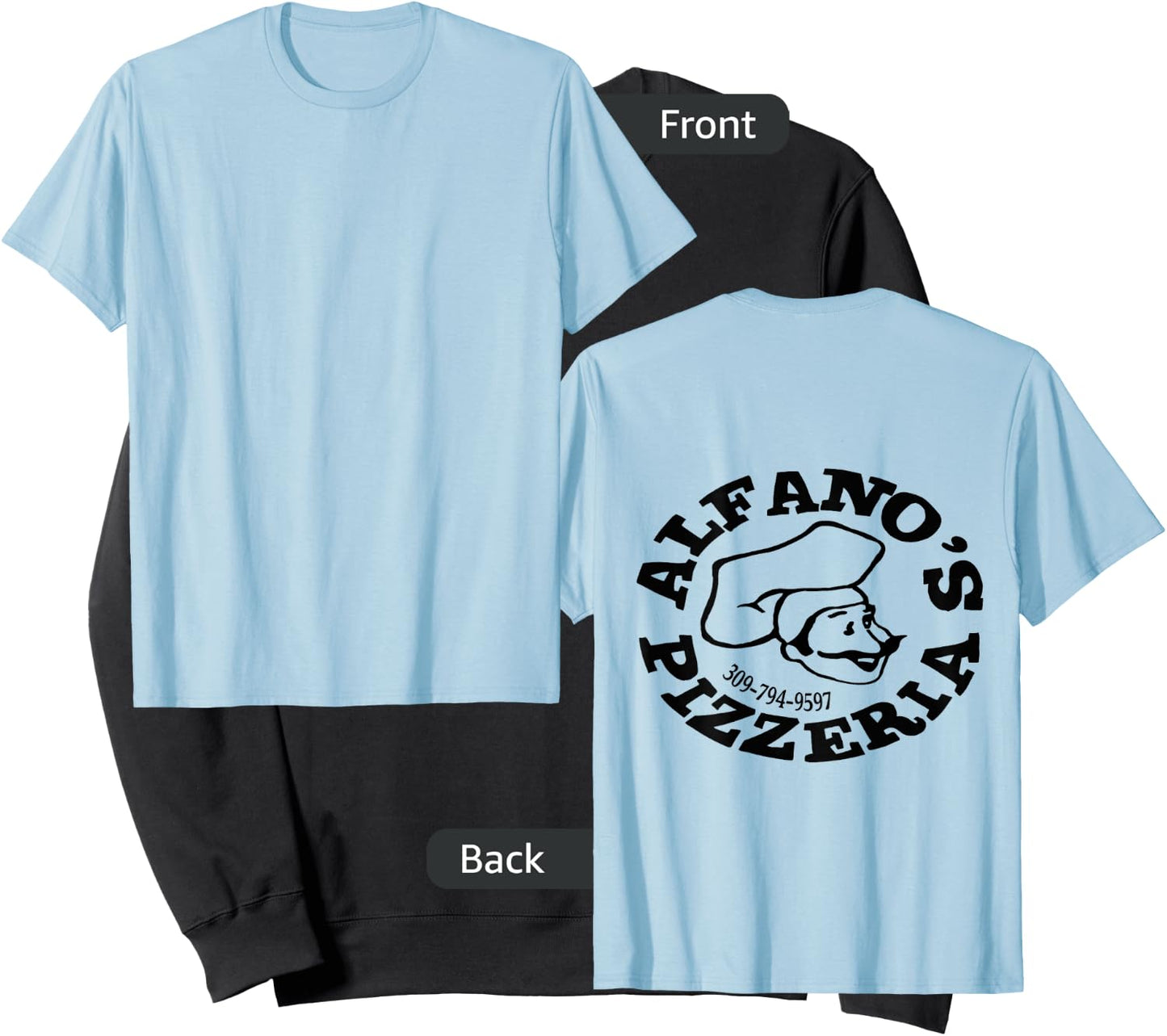 Official Alfano's Pizzeria Logo by Pazzo inc. Sweatshirt - Sweatshirt | Black