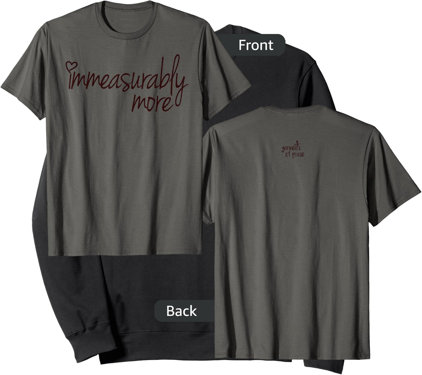 Ephesians 3:20 - Immeasurably More - Inspirational Christian Sweatshirt - Sweatshirt | Black