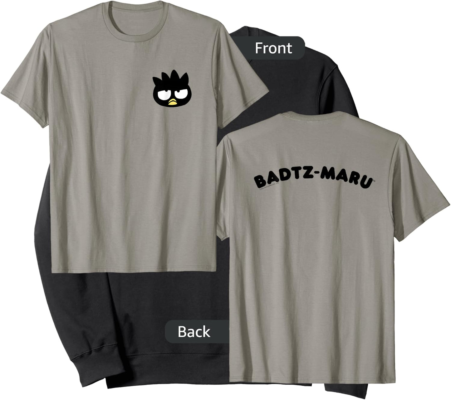 Badtz - Maru Front and Back Logo Shirt Sweatshirt - Sweatshirt | Black
