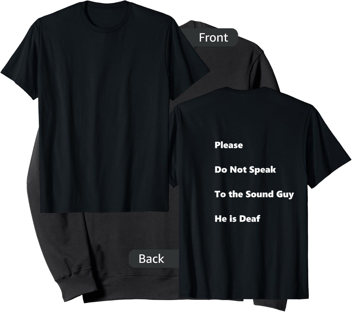 Please Do Not Speak To The Sound Guy Sweatshirt - Sweatshirt | Black