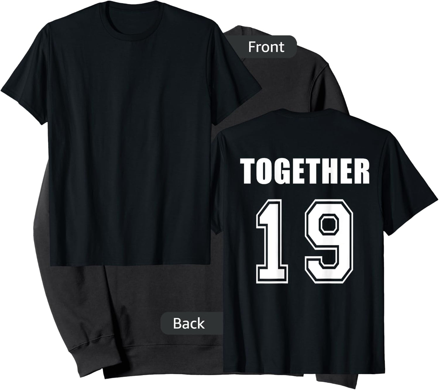 Together since 19xx- couple shirts-Lovers Shirts- King Queen Sweatshirt - Sweatshirt | Black