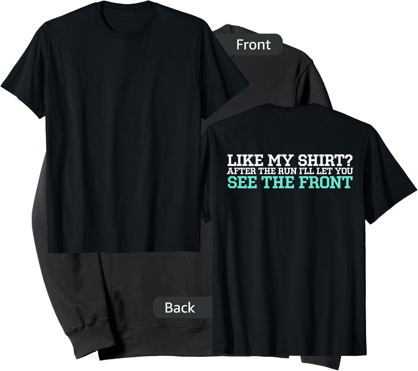 Cross Country Running Shirt With Back Print - Funny XC Shirt Sweatshirt - Sweatshirt | Black