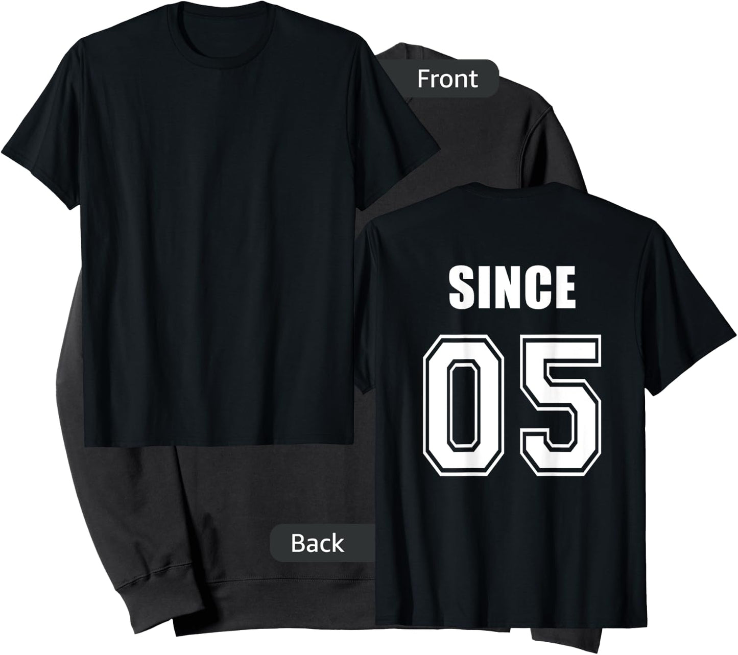 Together since 2005 -couple shirts-Lovers Shirts- King Queen Sweatshirt - Sweatshirt | Black