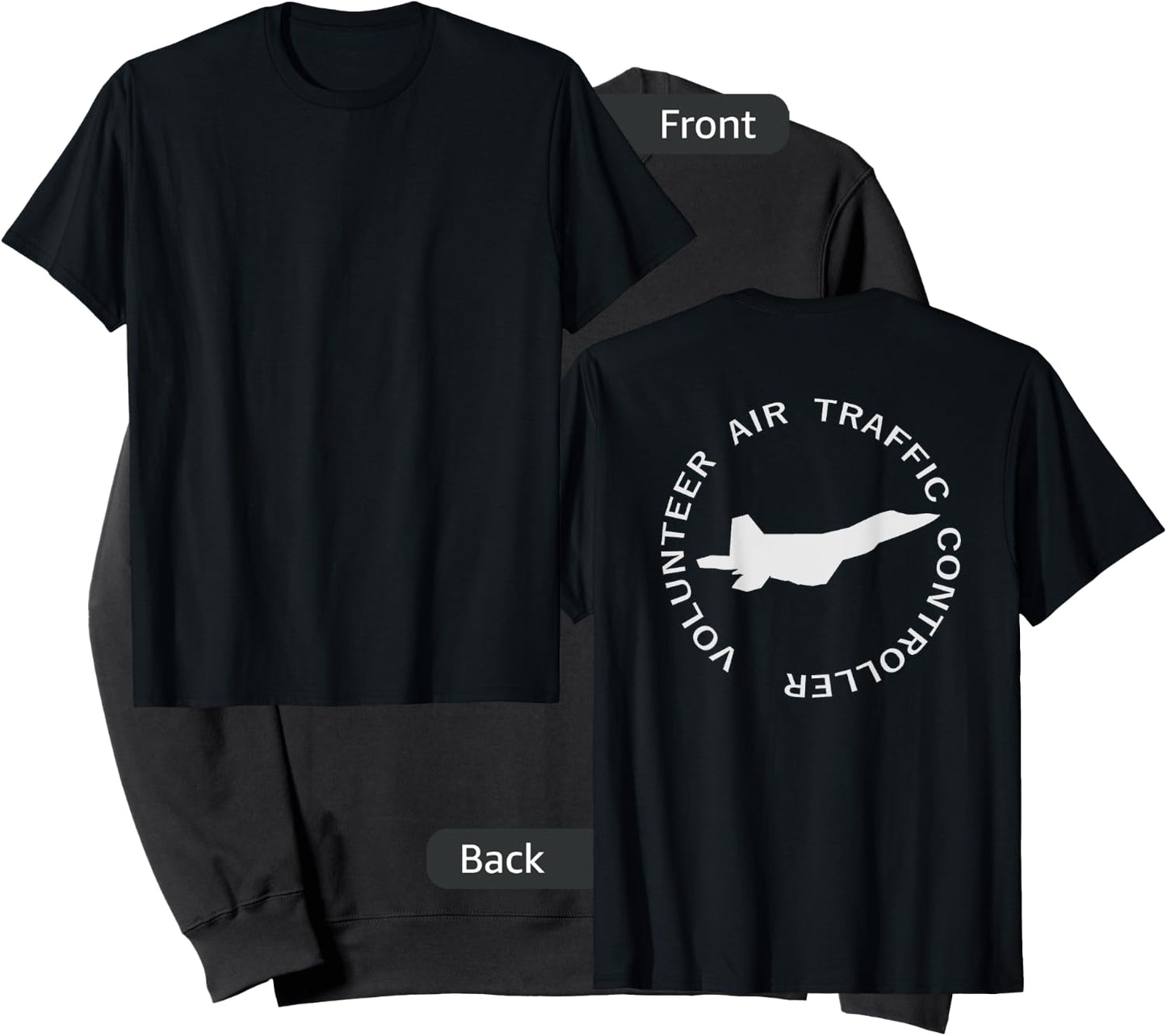 Volunteer Air Traffic Controller (back) Sweatshirt - Sweatshirt | Black