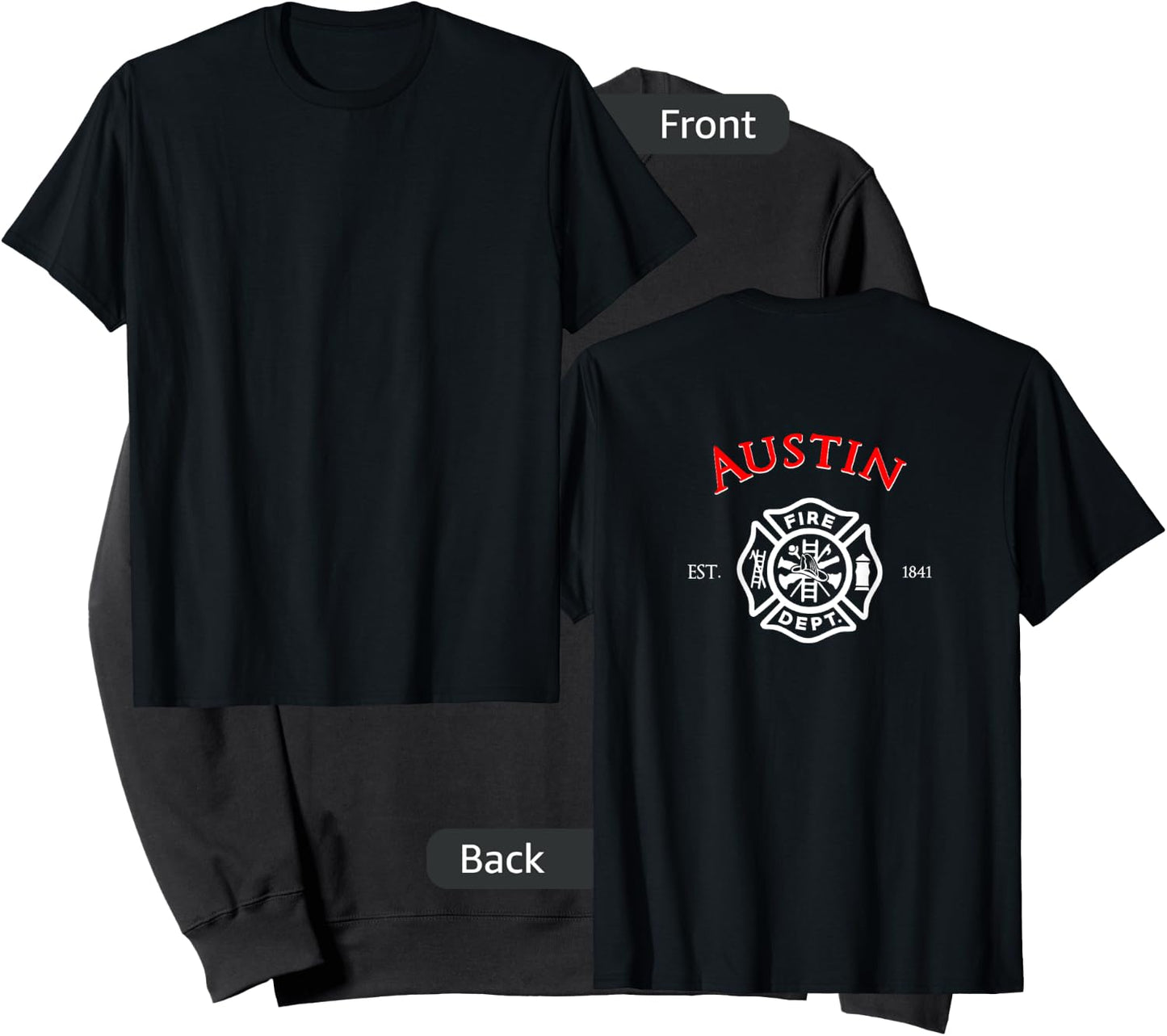City of Austin Fire Rescue Texas Firefighter Duty Sweatshirt - Sweatshirt | Black