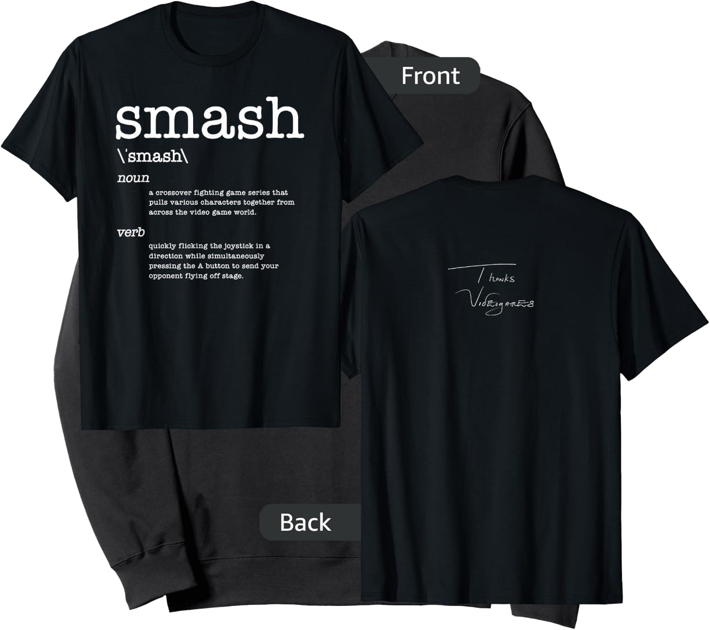 Thanks Videogames: Smash Definition Video Game Sweatshirt - Sweatshirt | Black