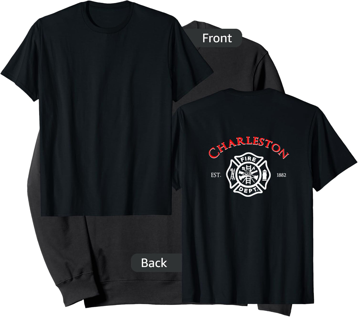 Charleston Fire Rescue South Carolina Firefighter Sweatshirt - Sweatshirt | Black