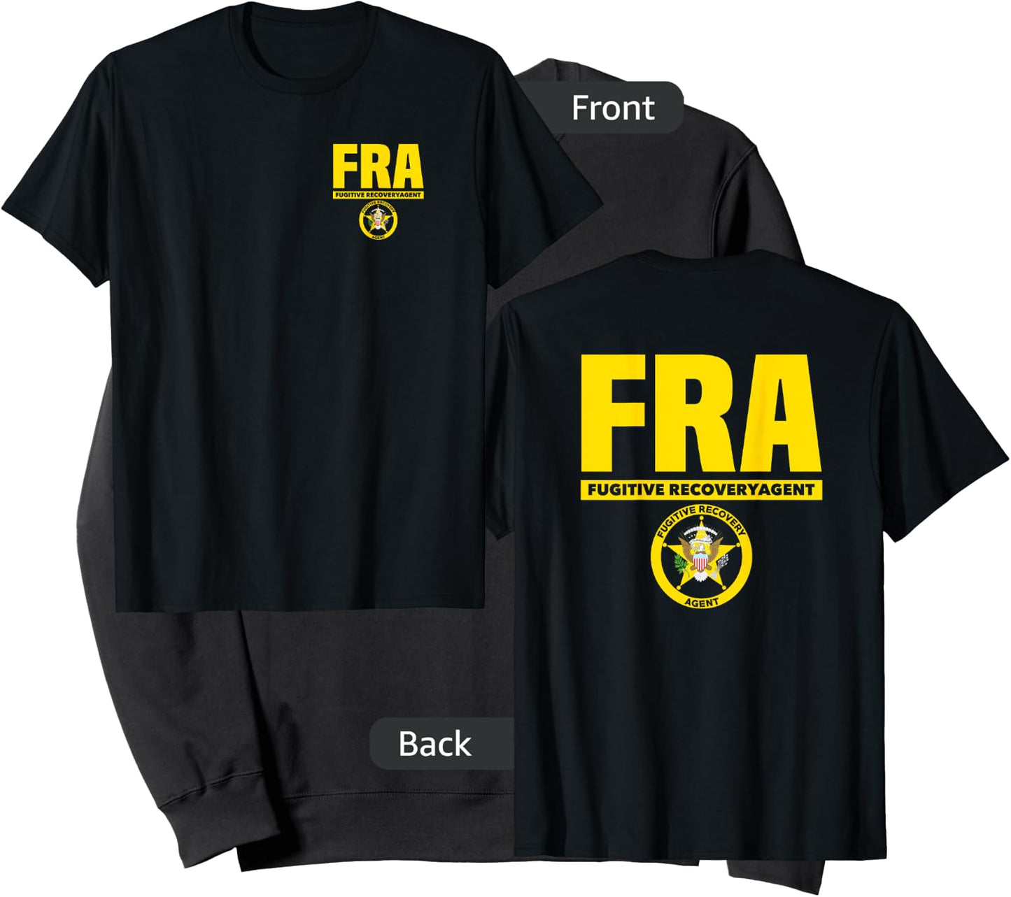 Fugitive Recovery Agent Bounty Hunters Bail Sweatshirt - Sweatshirt | Black