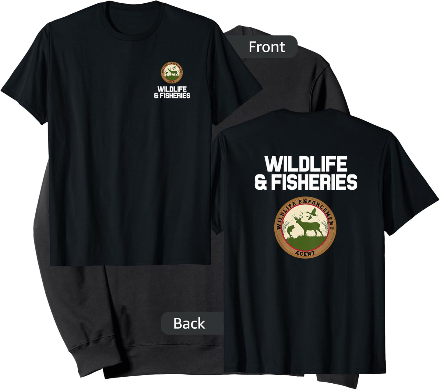 Wildlife Enforcement Officer Agent Uniform Sweatshirt - Sweatshirt | Black