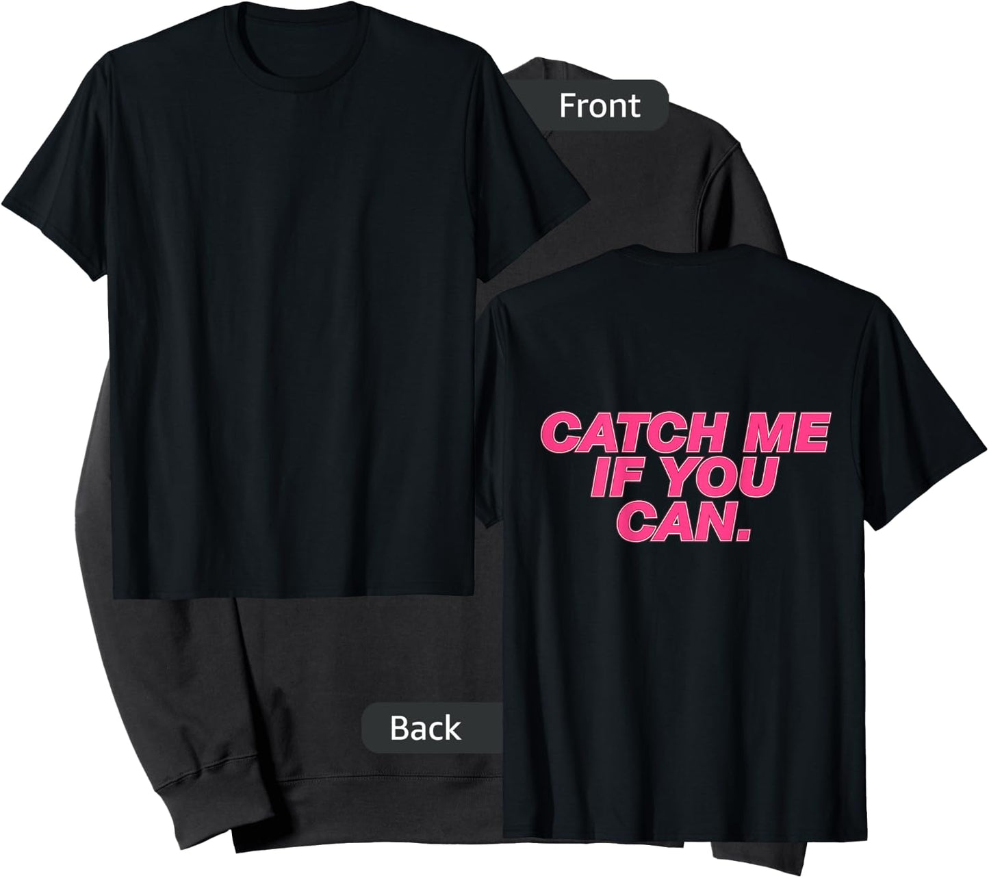 Funny Girls Running Shirt - Catch Me If You Can Sweatshirt - Sweatshirt | Black
