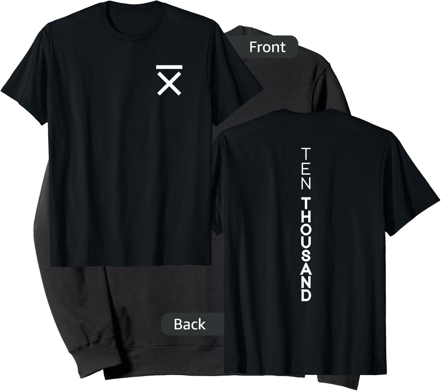 Ten Thousand PDX 10,000 Hours | Black -Adults Classic Fit Cotton 100% Short Sleeve Sweatshirt - Sweatshirt | Black