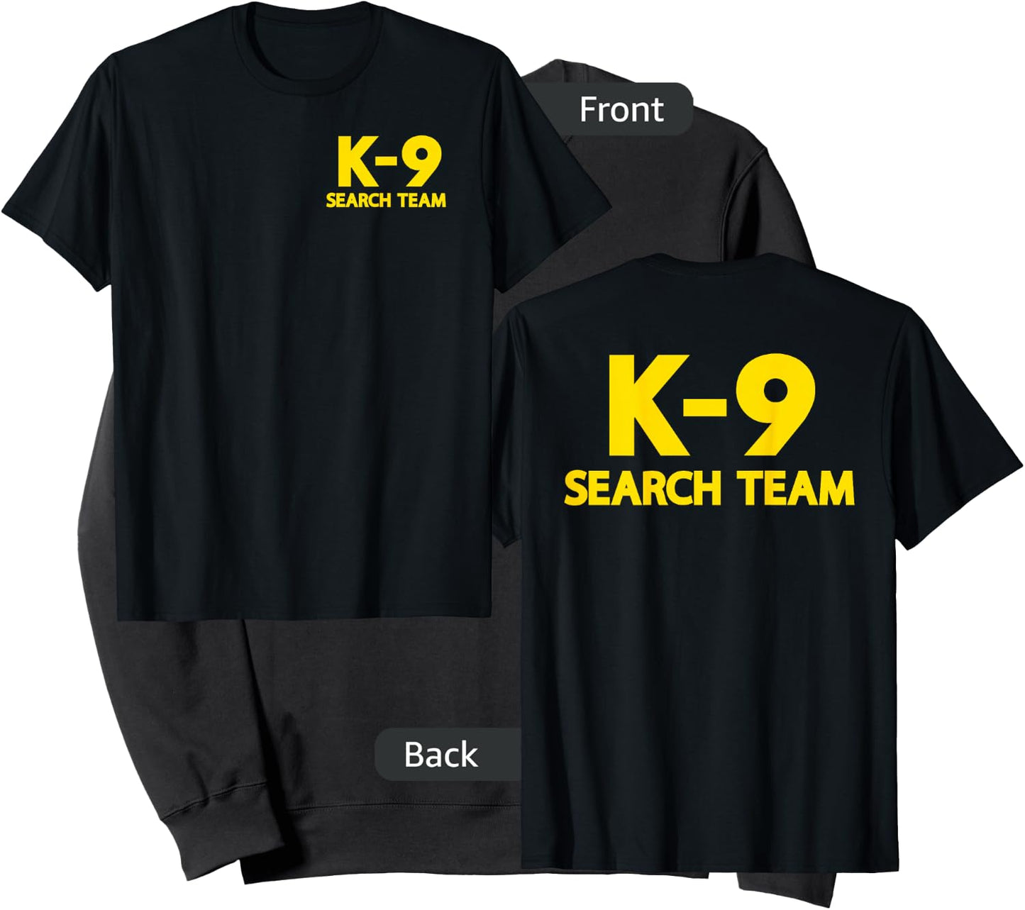 K9 Search Team Search and Rescue SAR Official Uniform Sweatshirt - Sweatshirt | Black