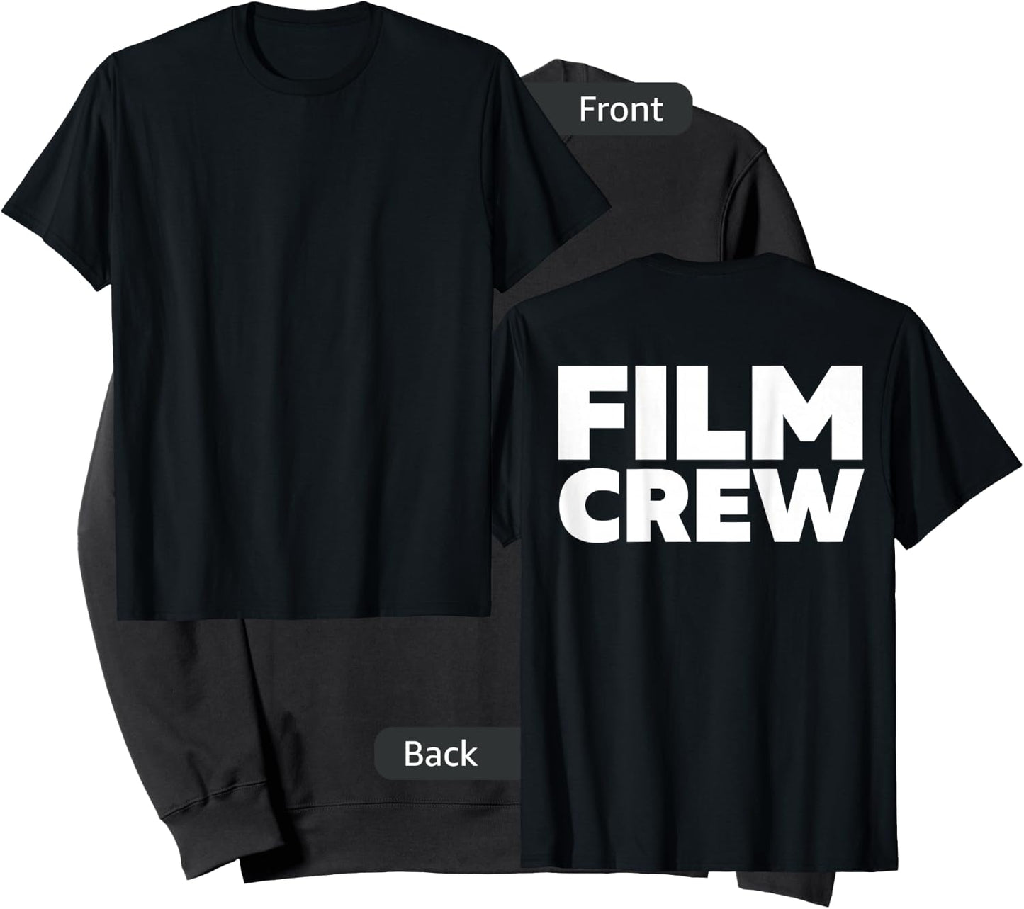 Film Crew Shirt Print On Back Filming Movie Set Sweatshirt - Sweatshirt | Black