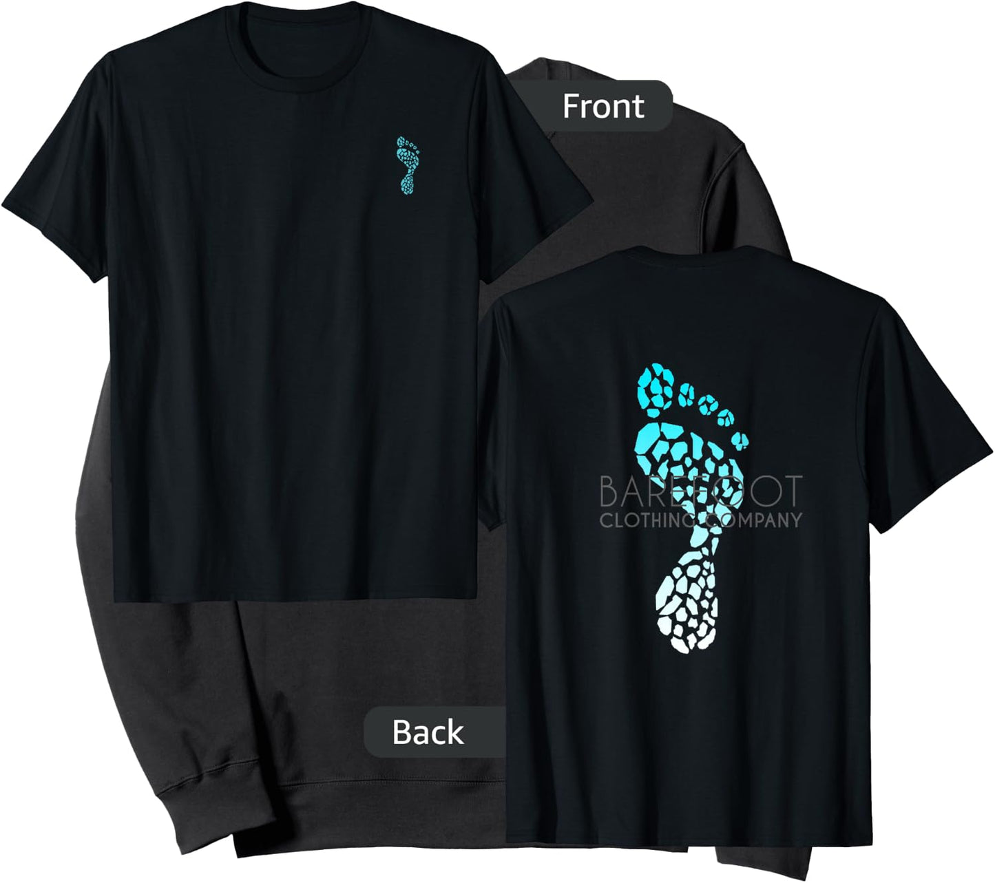 Barefoot Clothing Company: logo on back Sweatshirt - Sweatshirt | Black