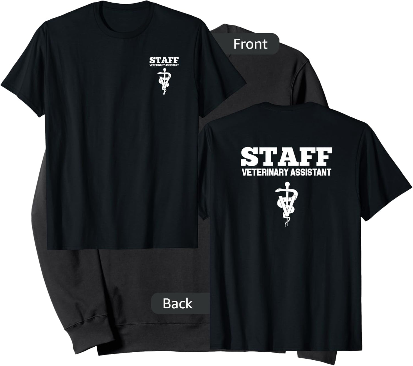 Veterinary Assistant Vet Staff Employee Uniform Sweatshirt - Sweatshirt | Black
