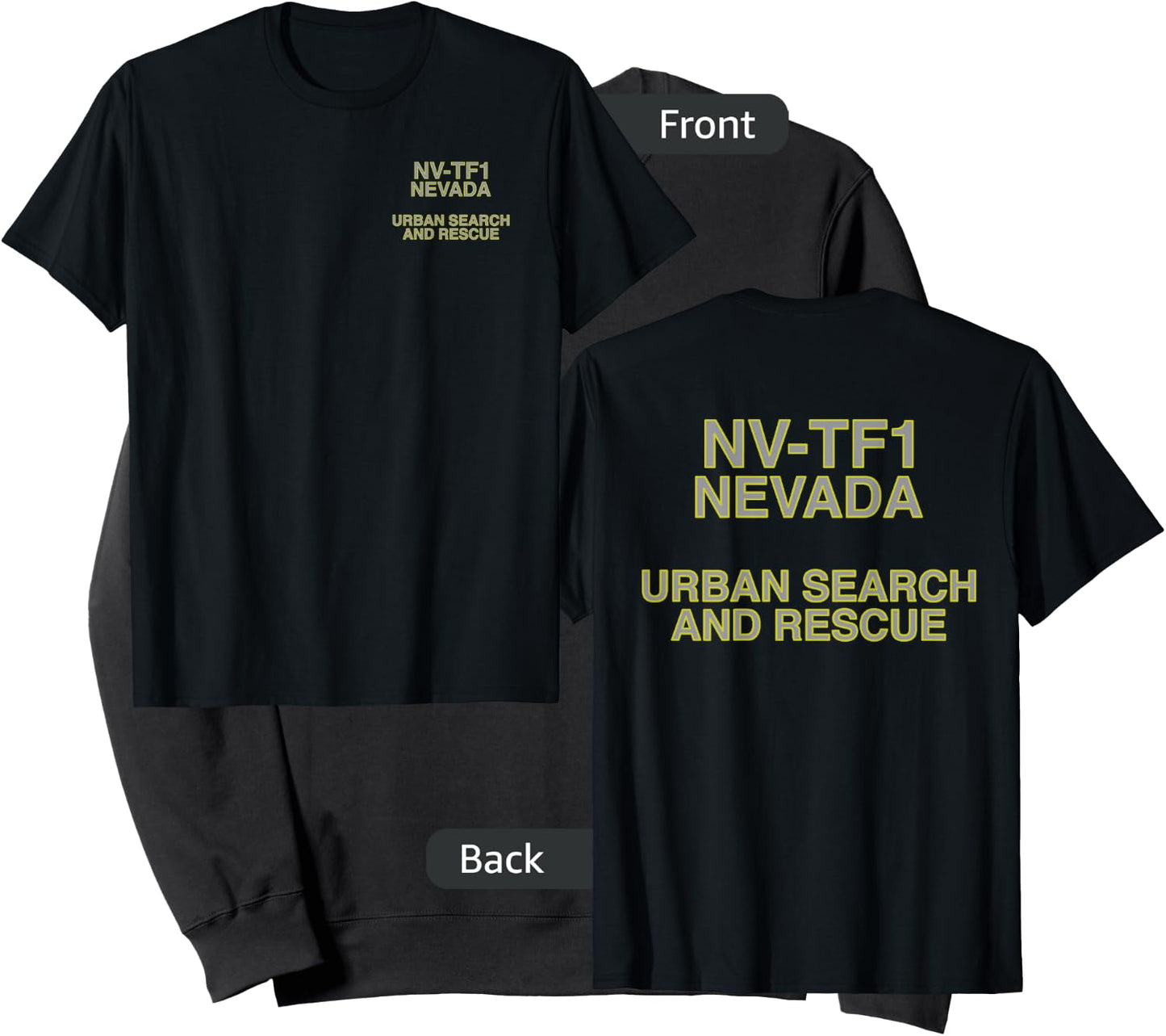 Urban Search & Rescue Nevada Task Force 1 NV-TF1 Duty Sweatshirt - Sweatshirt | Black