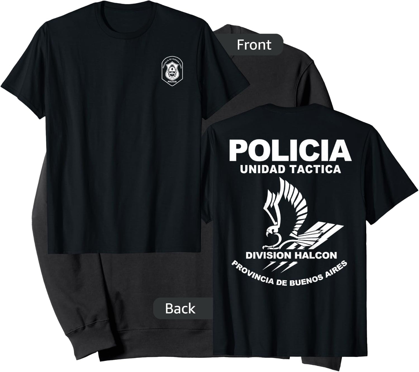 Argentina Buenos Aires Special Police Forces Halcon Sweatshirt - Sweatshirt | Black