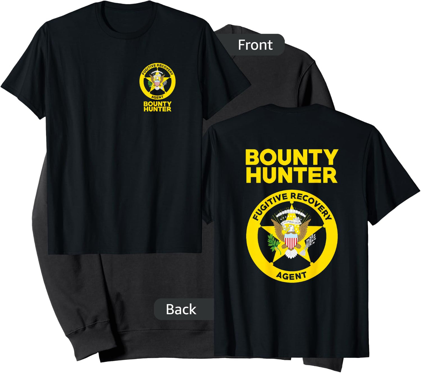Bounty Hunter Fugitive Recovery Agent Bail Bondsman Duty Sweatshirt - Sweatshirt | Black