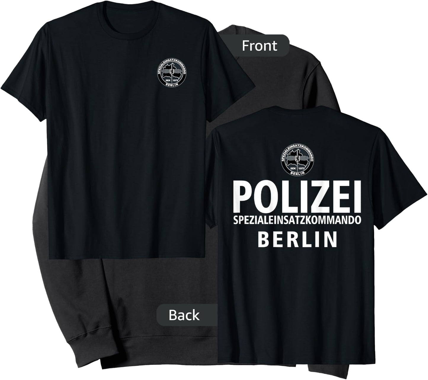 Germany Berlin SWAT Police SEK Spezialeinsatzkommando Sweatshirt - Sweatshirt | Black