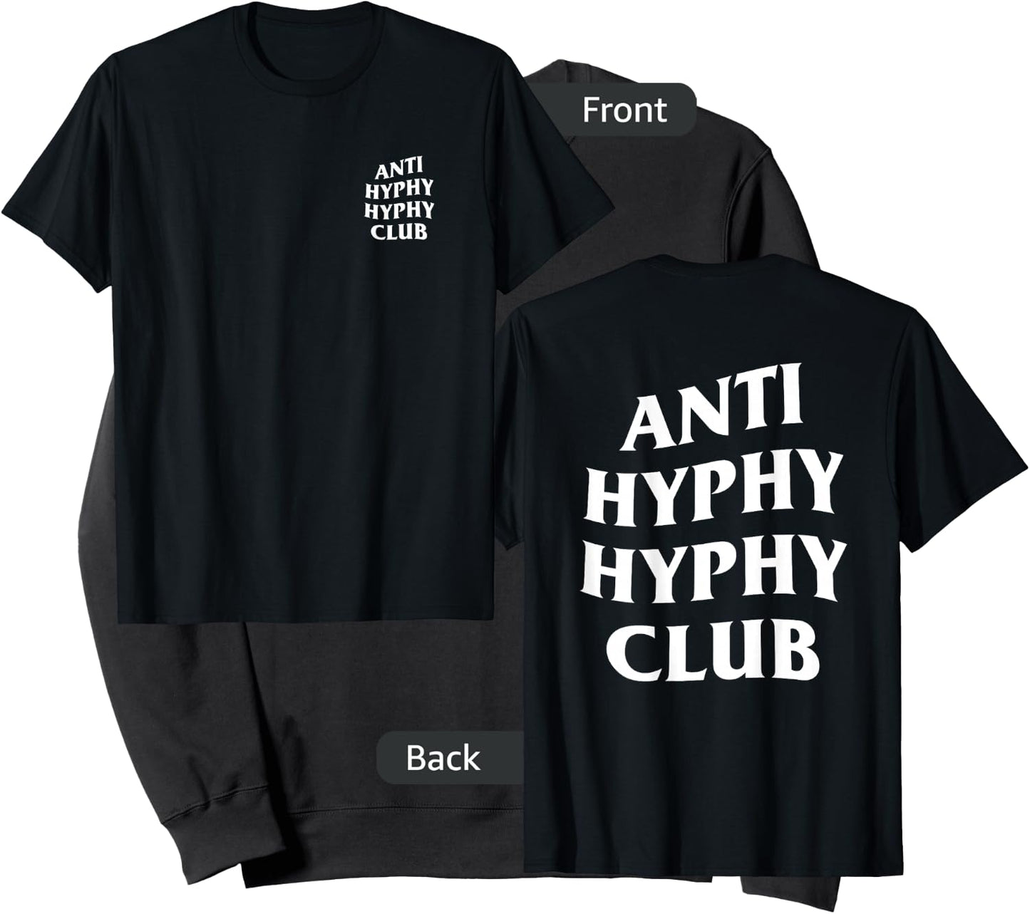 Anti Hyphy Hyphy Club Sweatshirt - Sweatshirt | Black