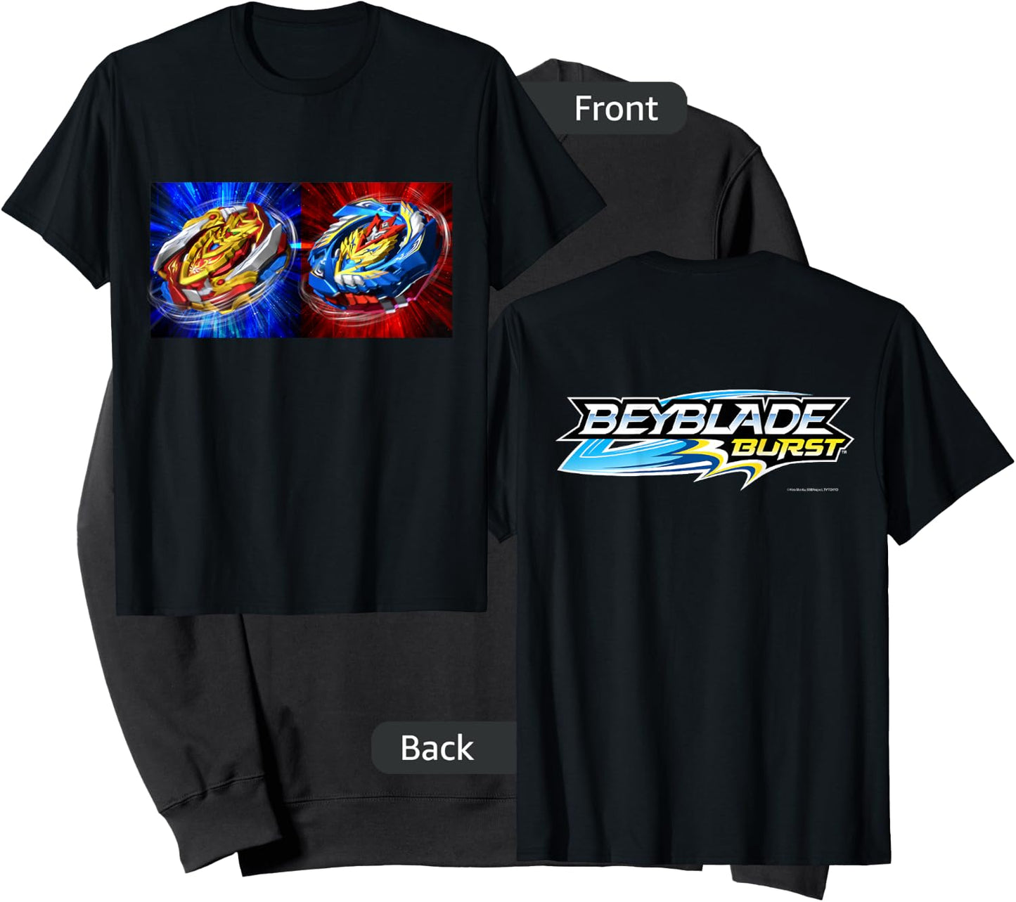Beyblade Burst Turbo Double BEY Small Sweatshirt - Sweatshirt | Black