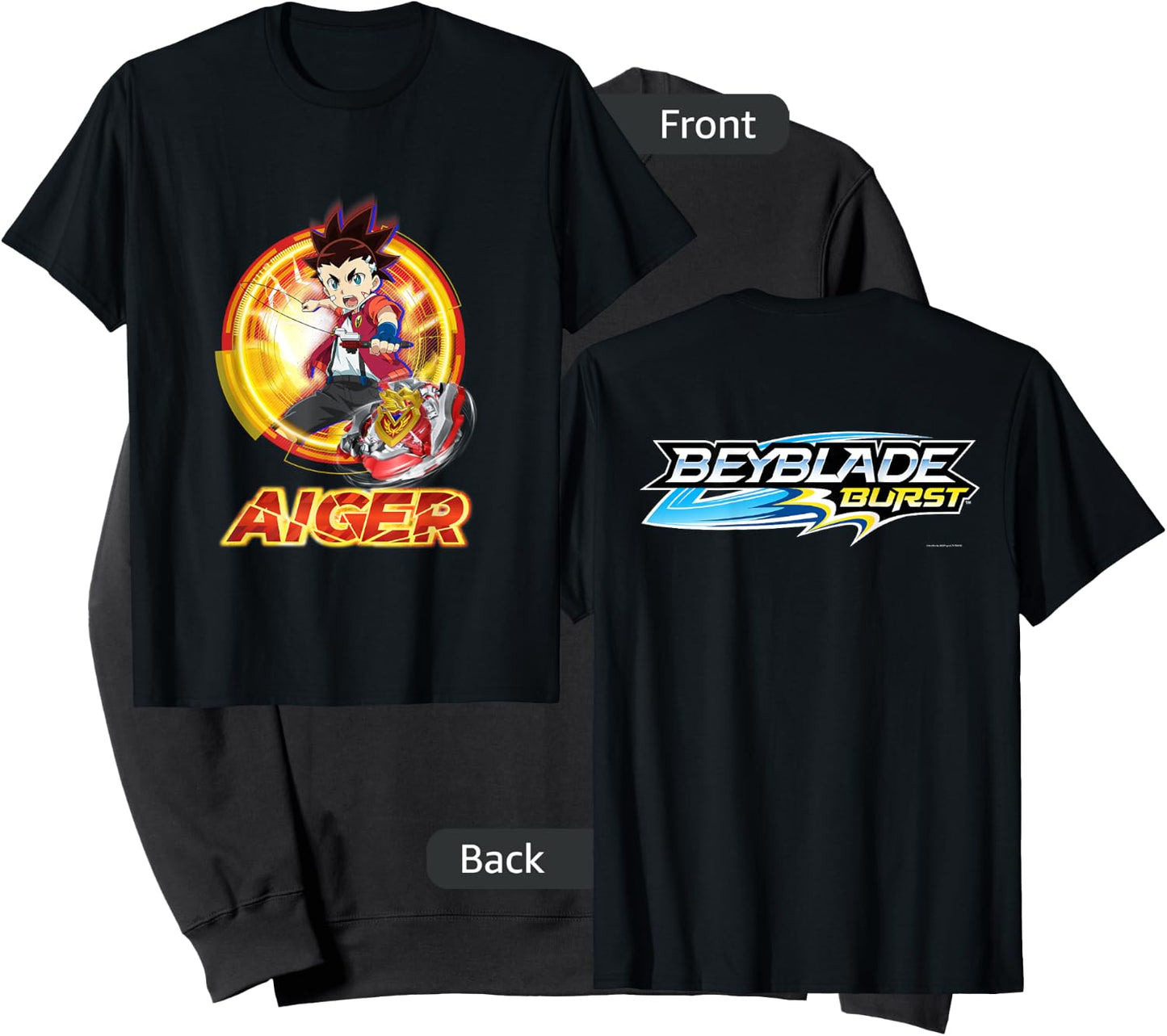 Beyblade Burst Turbo Aiger Sweatshirt - Sweatshirt | Black